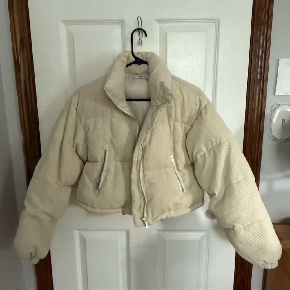 Adika Beige Puffer Jacket